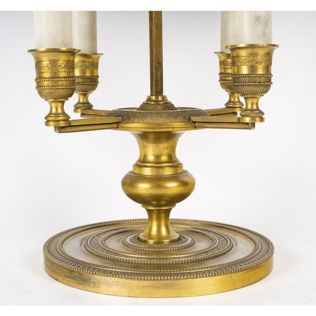 Lampe Bouillotte en bronze de style Empire, circa 1890 | Biron 