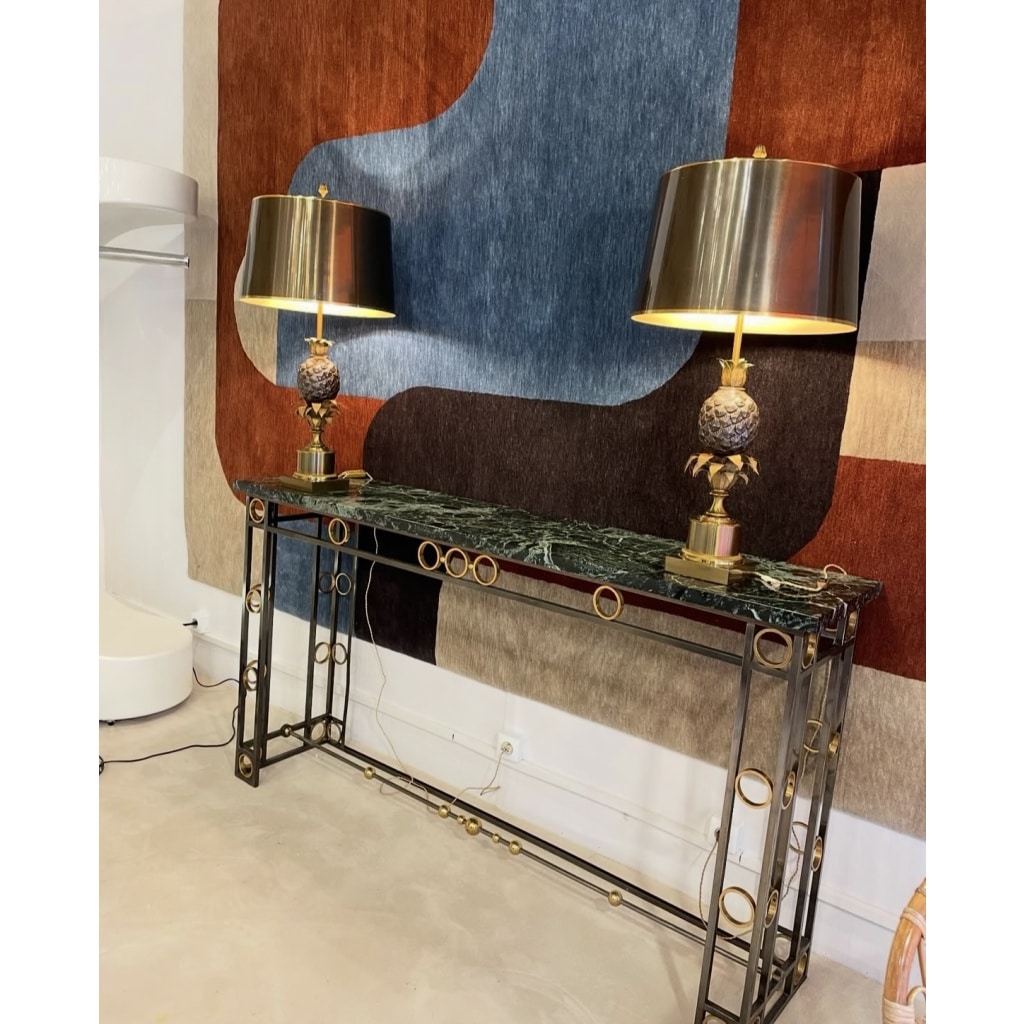 Paire de lampes modèle « Ananas » de la Maison Charles | Biron 