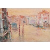 Serge Belloni (1925-2005) – L’Aube sur la Maison Rose sur le Grand Canal huile sur panneau vers 1970 | Biron 
