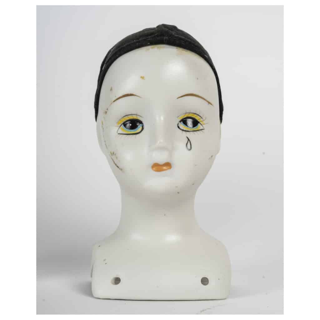 Paire de têtes de poupée en porcelaine, 1960. | Biron 