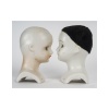 Paire de têtes de poupée en porcelaine, 1960. | Biron 