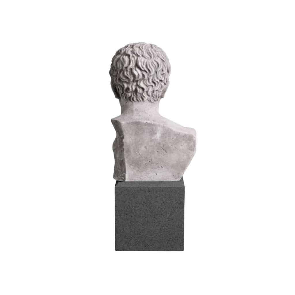 Sculpture, buste en marbre sculpté représentant un Romain dans le gout de l’antique, XXème siècle. | Biron 