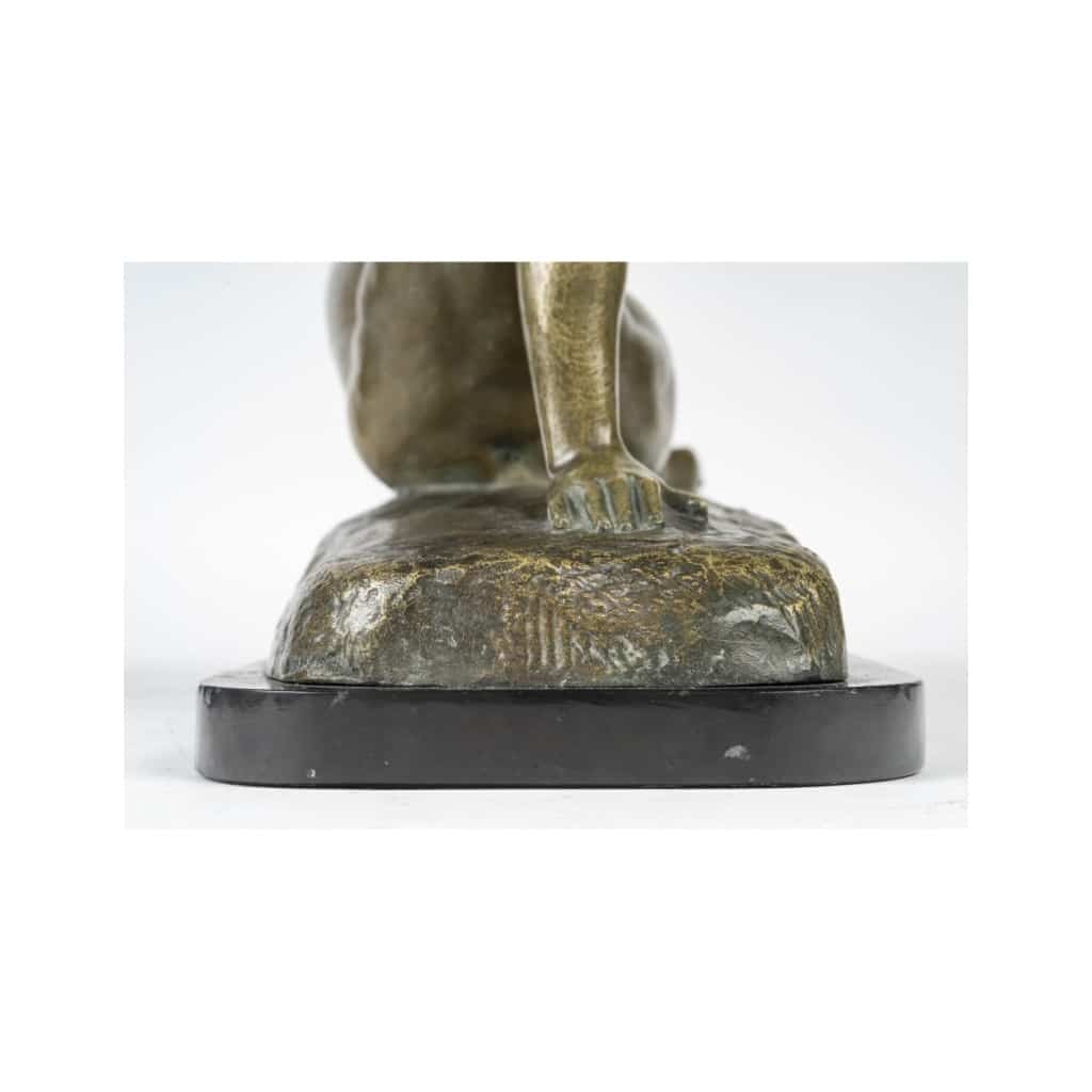 Sculpture en bronze représentant une femme nue, signé Cipriani, début du XXème siècle. | Biron 