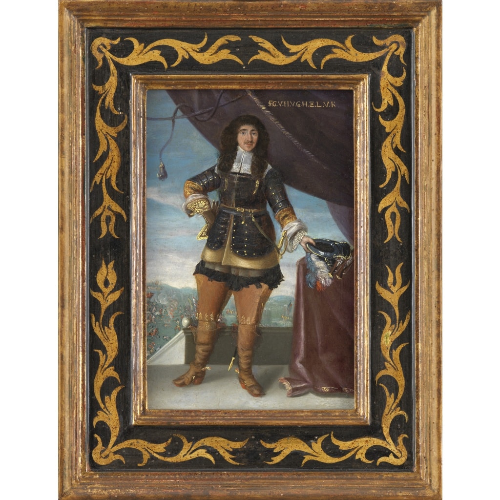 Commandant militaire devant le champ de bataille, David Teniers le Jeune (atelier de) | Biron 