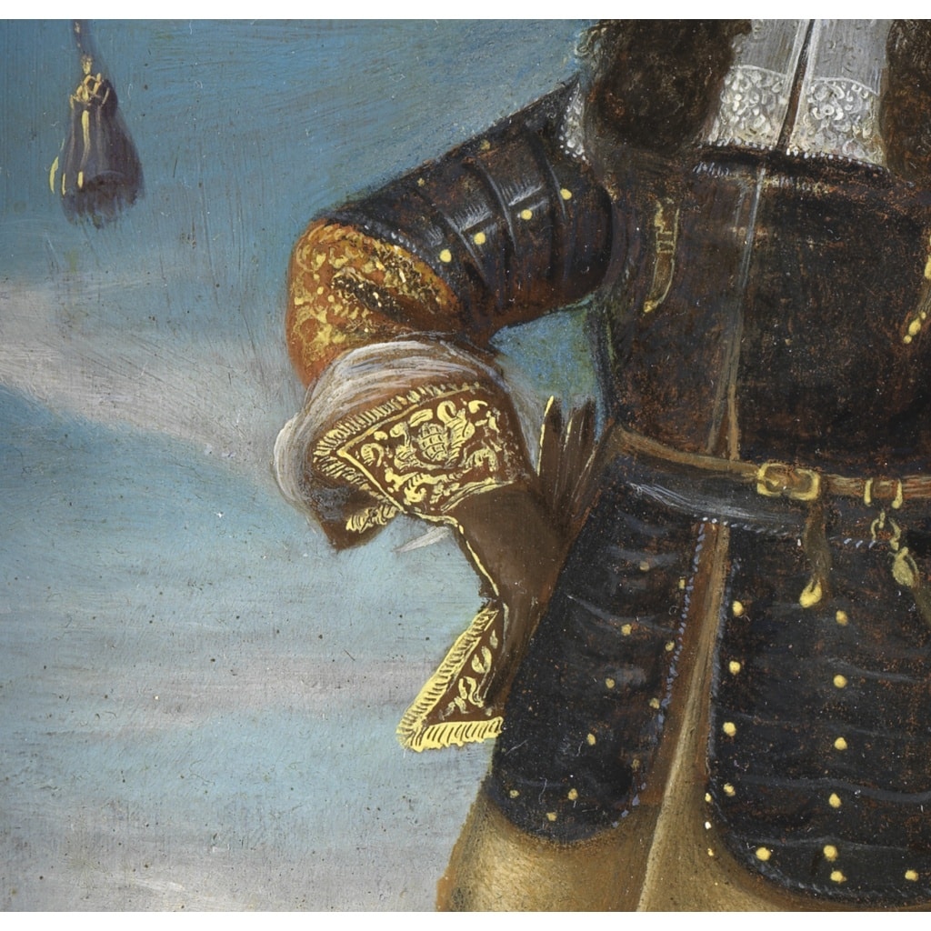 Commandant militaire devant le champ de bataille, David Teniers le Jeune (atelier de) | Biron 