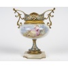 Coupe en Porcelaine Peinte, Bronze Doré et Émail Cloisonné – Style Napoléon III | Biron 