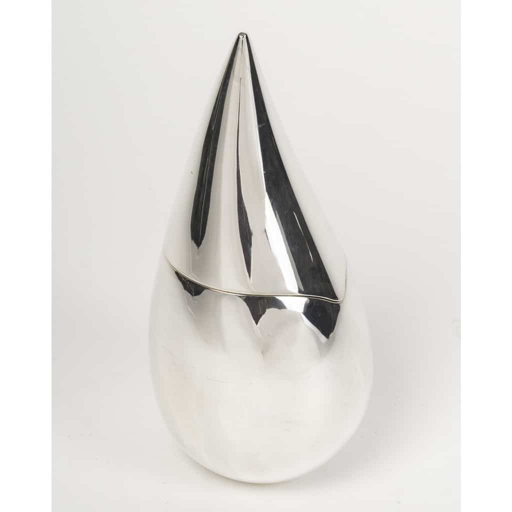 CHRISTOFLE – boîte en argent massif moderniste XXIe siècle | Biron 