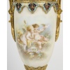 Paire de Vases en Porcelaine, Bronze Doré, Émail Cloisonné et Marbre – Style Napoléon III | Biron 