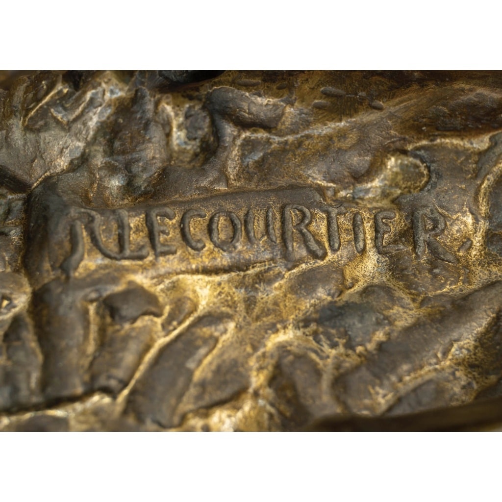 Sculpture – La Fantasia Arabe , Prosper Lecourtier (1851-1924) – Bronze | Biron 