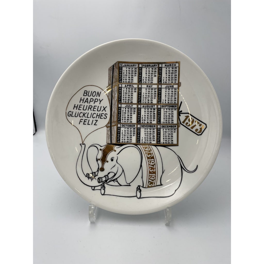 Suite de onze assiettes de la série Calendario par Piero FORNASETTI | Biron 
