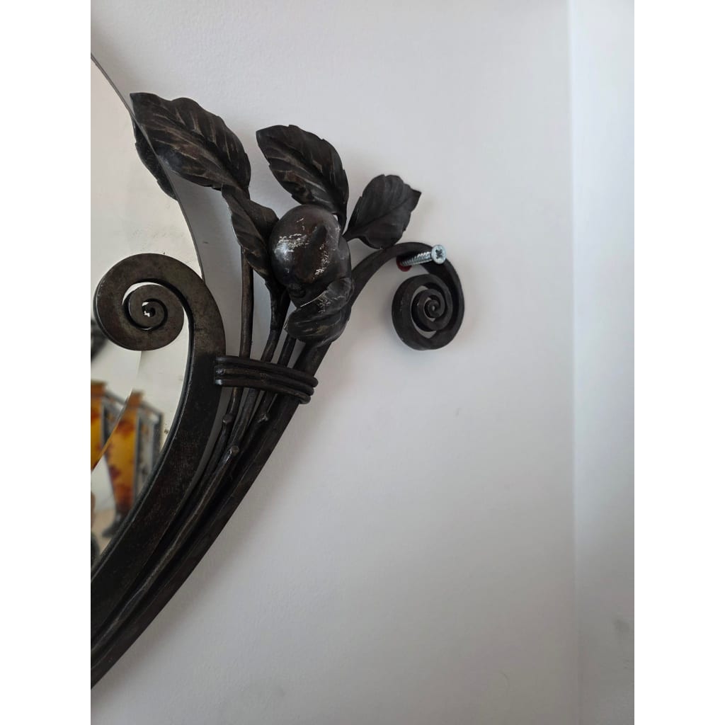 Paire de miroirs Art Déco en Fer Forgé, circa 1925 | Biron 