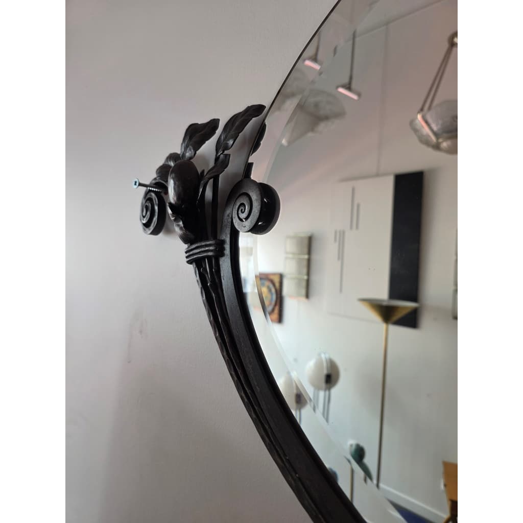 Paire de miroirs Art Déco en Fer Forgé, circa 1925 | Biron 