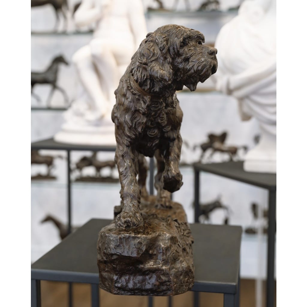 Sculpture – Le Chien Marco , Charles Valton (1851-1918) – Bronze | Biron 