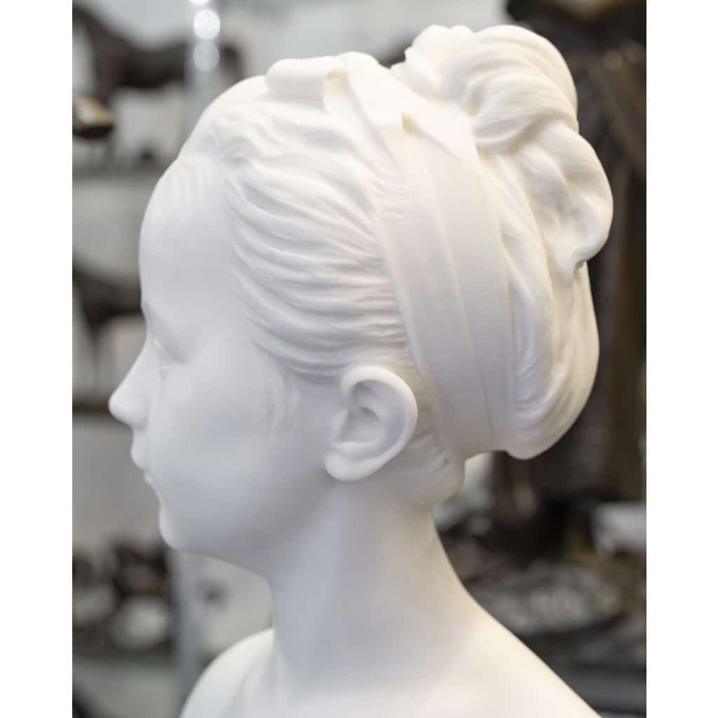 Buste De Marie – Louise Brongniart , Jean – Antoine Houdon (1741-1828) – Marbre | Biron 