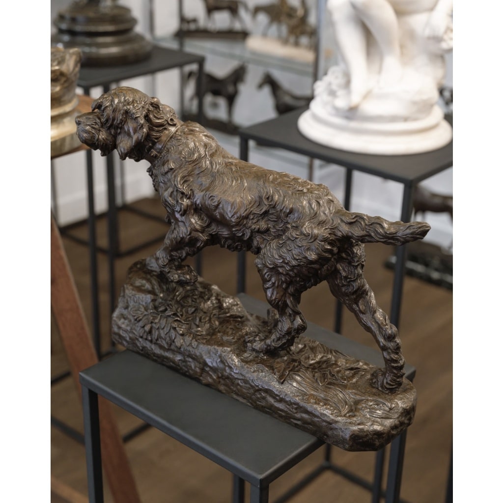 Sculpture – Le Chien Marco , Charles Valton (1851-1918) – Bronze | Biron 