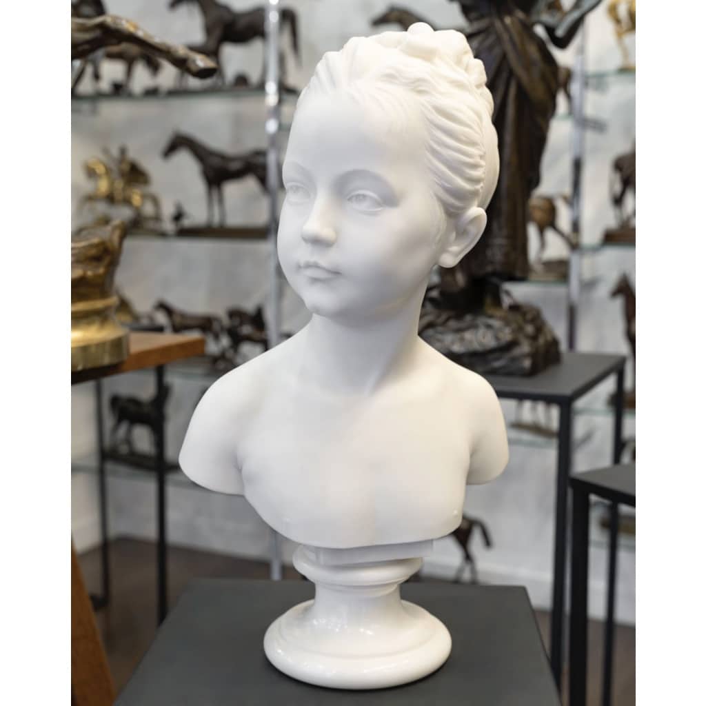 Buste De Marie – Louise Brongniart , Jean – Antoine Houdon (1741-1828) – Marbre | Biron 