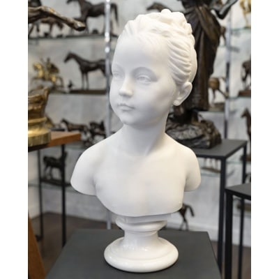 Buste De Marie - Louise Brongniart , Jean - Antoine Houdon (1741-1828) - Marbre