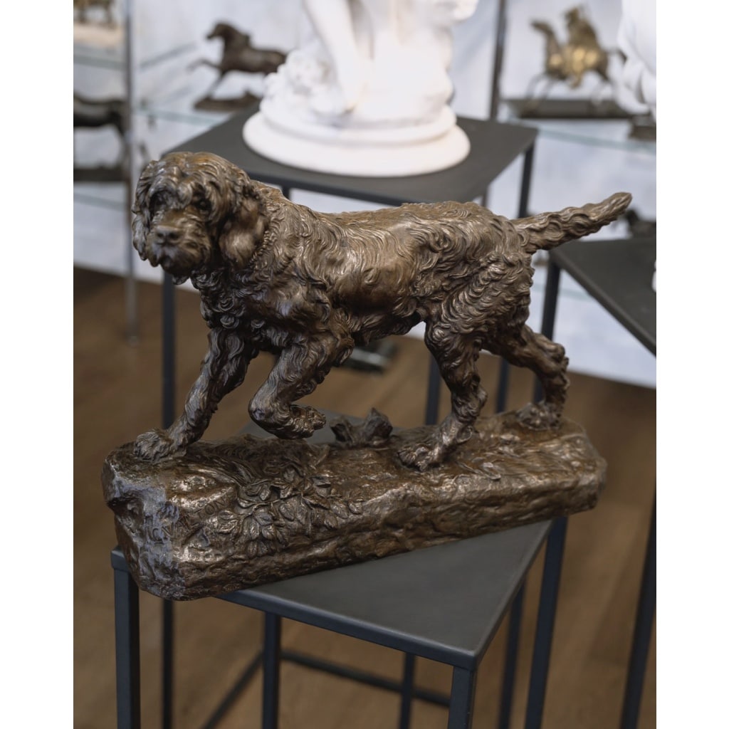 Sculpture – Le Chien Marco , Charles Valton (1851-1918) – Bronze | Biron 