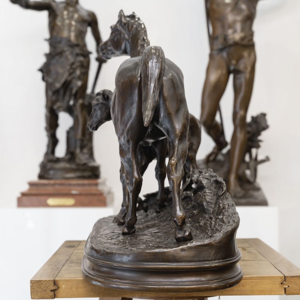 La Jument Normande Et Son Poulain , Pierre – Jules Mêne (1810-1879) | Biron 