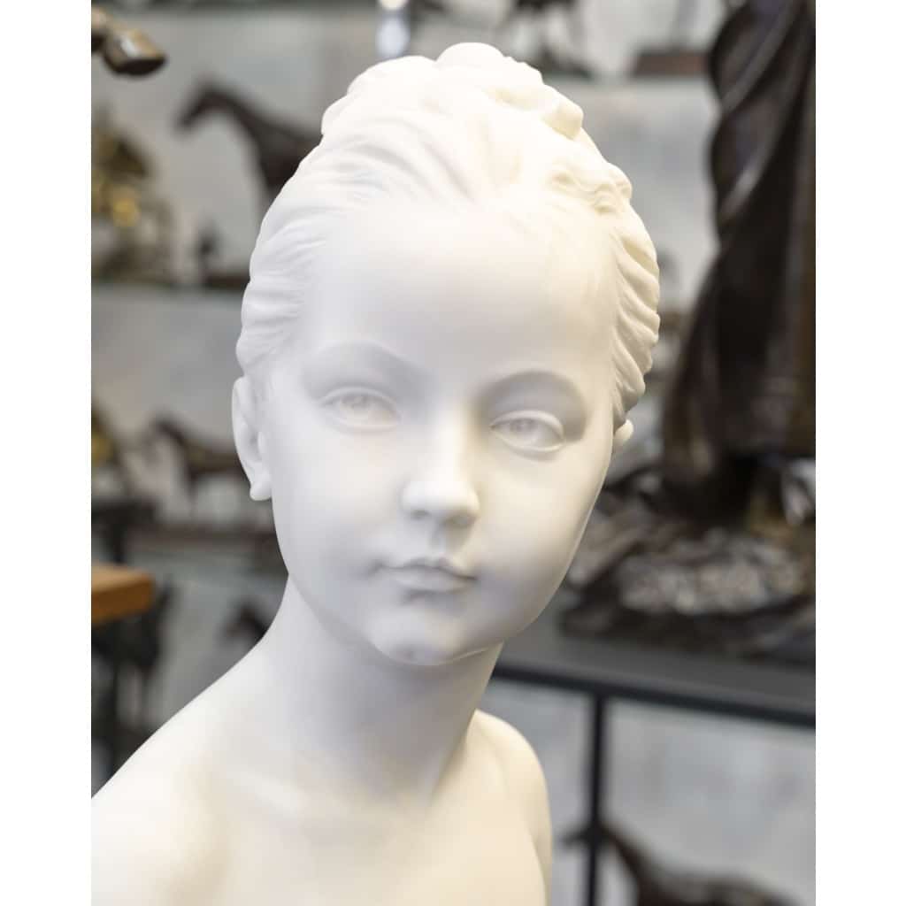 Buste De Marie – Louise Brongniart , Jean – Antoine Houdon (1741-1828) – Marbre | Biron 