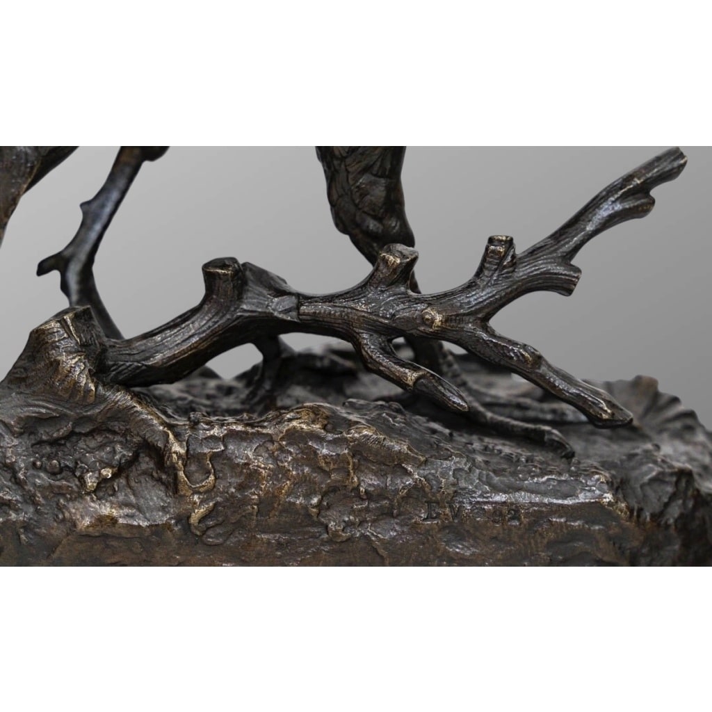 Sculpture – La Perdrix , Alfred Dubucand (1828 – 1894) – Bronze | Biron 