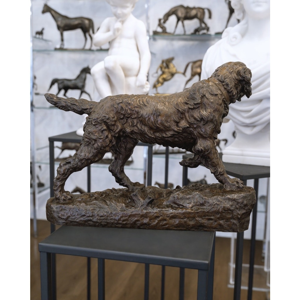 Sculpture – Le Chien Marco , Charles Valton (1851-1918) – Bronze | Biron 