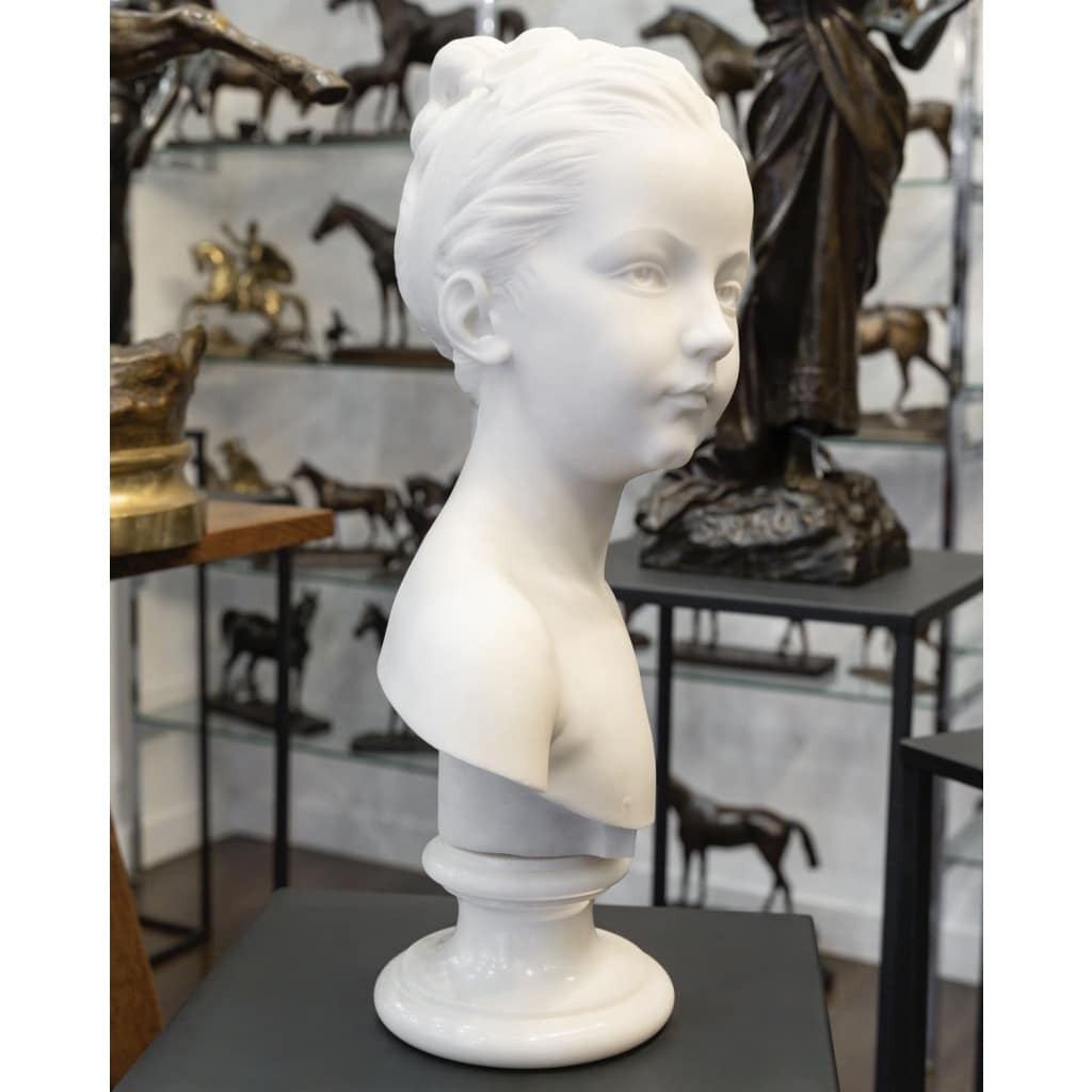 Buste De Marie – Louise Brongniart , Jean – Antoine Houdon (1741-1828) – Marbre | Biron 