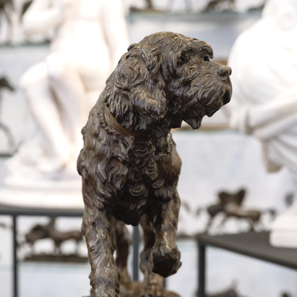 Sculpture – Le Chien Marco , Charles Valton (1851-1918) – Bronze | Biron 