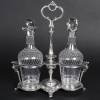 Huilier-Vinaigrier en Métal Argenté et Cristal Taillé – Époque Napoléon III, XIXᵉ Siècle | Biron 