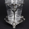 Huilier-Vinaigrier en Métal Argenté et Cristal Taillé – Époque Napoléon III, XIXᵉ Siècle | Biron 