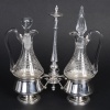 Huilier-Vinaigrier en Métal Argenté et Cristal Gravé – Époque Napoléon III, XIXᵉ Siècle | Biron 