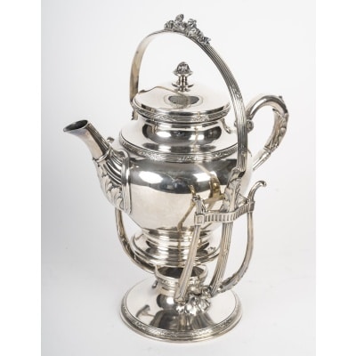Samovar Christofle En Métal Argenté – Art De La Table De Prestige – XXᵉ Siècle