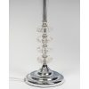 Paire de Lampes Transparentes et Abat-Jour Blanc, Style Baccarat | Biron 