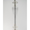 Paire de Lampes Transparentes et Abat-Jour Blanc, Style Baccarat | Biron 
