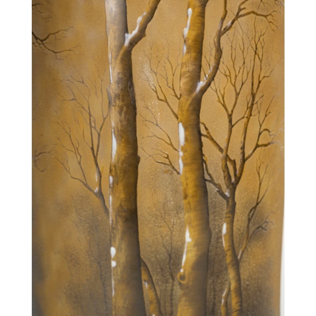 Daum Nancy :vase « arbres sous la neige « | Biron 
