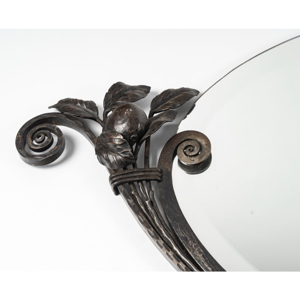 Paire de miroirs Art Déco en Fer Forgé, circa 1925 | Biron 