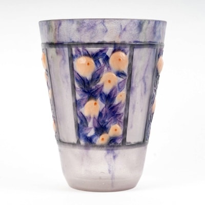 Vase "Fruits et Feuillages" pâte de verre de Gabriel ARGY-ROUSSEAU