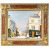 Serge Belloni (1925-2005) – La Rue des Saules sous la neige huile sur bois vers 1970 | Biron 