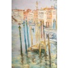Serge Belloni (1925-2005) – Le Rialto et les Gondoles sur le Grand Canal huile sur panneau vers 1991 | Biron 