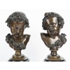 « Les Enfants de Bacchus » Paire de Putti en bronze, Fin du XIXème Siècle | Biron 