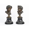 « Les Enfants de Bacchus » Paire de Putti en bronze, Fin du XIXème Siècle | Biron 