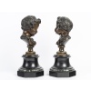 « Les Enfants de Bacchus » Paire de Putti en bronze, Fin du XIXème Siècle | Biron 