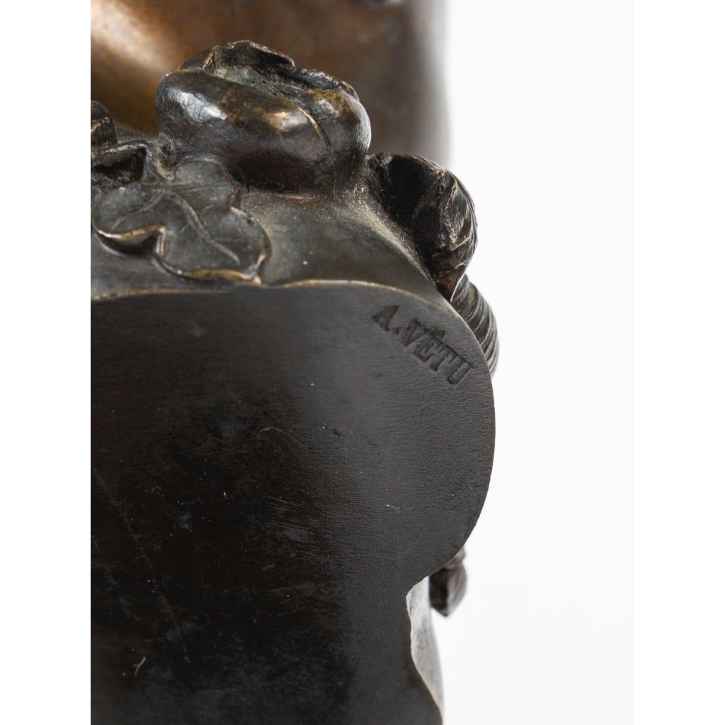 « Les Enfants de Bacchus » Paire de Putti en bronze, Fin du XIXème Siècle | Biron 