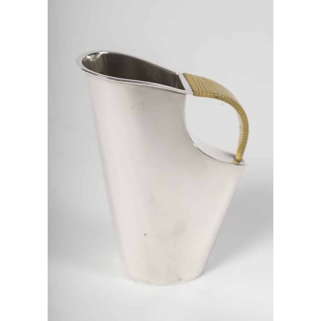 CHRISTOFLE – SABATTINI – Set Thé/Café Moderniste sur son plateau Argent Massif Circa 1957/1968 | Biron 