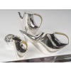 CHRISTOFLE – SABATTINI – Set Thé/Café Moderniste sur son plateau Argent Massif Circa 1957/1968 | Biron 