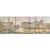 Serge Belloni (1925-2005) – Pont Louis Philippe, les Quais de Seine et Notre-Dame huile sur bois vers 1970 | Biron 