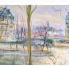 Serge Belloni (1925-2005) – Pont Louis Philippe, les Quais de Seine et Notre-Dame huile sur bois vers 1970 | Biron 