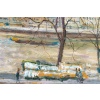 Serge Belloni (1925-2005) – Pont Louis Philippe, les Quais de Seine et Notre-Dame huile sur bois vers 1970 | Biron 