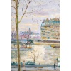 Serge Belloni (1925-2005) – Pont Louis Philippe, les Quais de Seine et Notre-Dame huile sur bois vers 1970 | Biron 