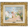 Serge Belloni (1925-2005) – Montmartre Rue de l’abreuvoir au printemps huile sur bois vers 1980 | Biron 